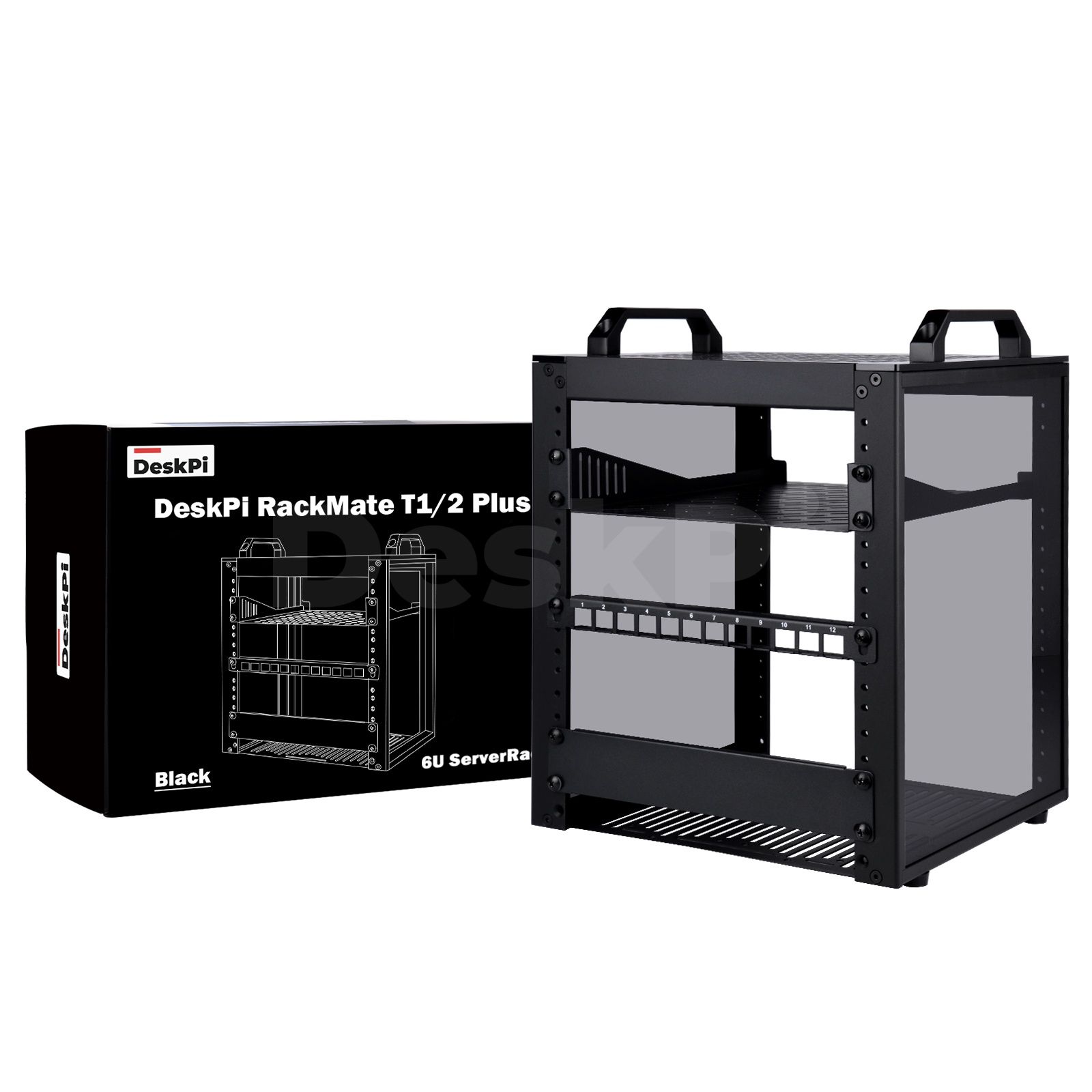 Deskpi Super6C - DeskPi RackMate T1/2 Plus Rak Server,